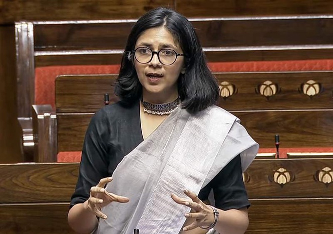 Image from: Jail fires, phones in inmates’ hands, cop shot dead: BJP MP Swati Maliwal tears into Punjab CM Mann