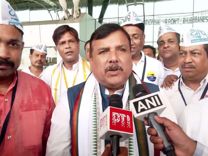 Image from: "Prime Minister is directly responsible...": AAP MP Sanjay Singh attacks PM amid fuel crisis claims