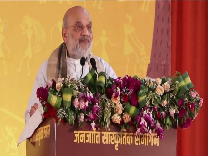 Image from: "Forests, hills and water bodies are centres of faith": Amit Shah hails tribal identity and culture