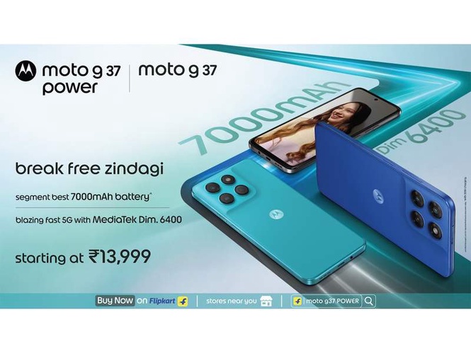Image from: moto g37 Power With 7000 mAh Battery Goes on Sale at Rs. 15,999; moto g37 & moto buds 2 Now Available From Rs. 13,999 & Rs. 2,799