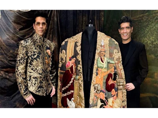 Image from: Manish Malhotra wishes Karan Johar on birthday, highlights his Met Gala debut