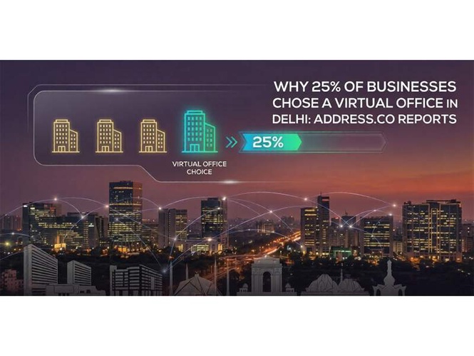 Image from: Why 25% of Businesses Chose a Virtual Office in Delhi: Address.co Reports