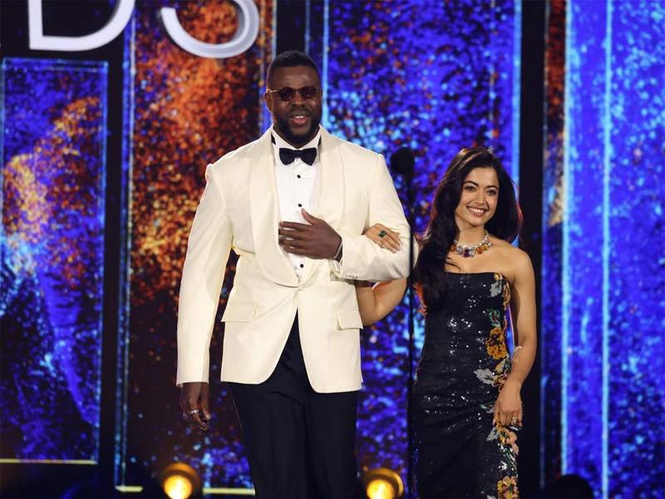 Image from: 'Black Panther' star Winston Duke shares "incomparable" moment with Rashmika Mandanna at Anime Awards 2026