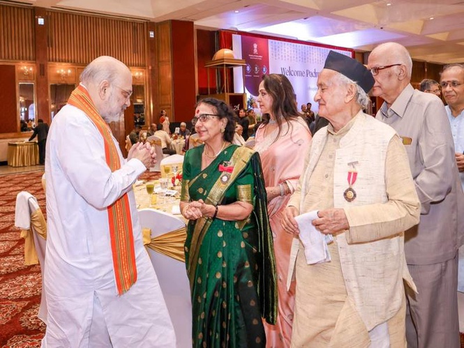 Image from: 'Real change makers at grassroots': Amit Shah hosts dinner for Padma Awardees 2026