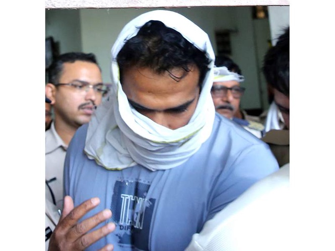 Image from: Twisha Sharma case: Accused Samarth attempted to mislead investigators during crime scene recreation, says MP Police