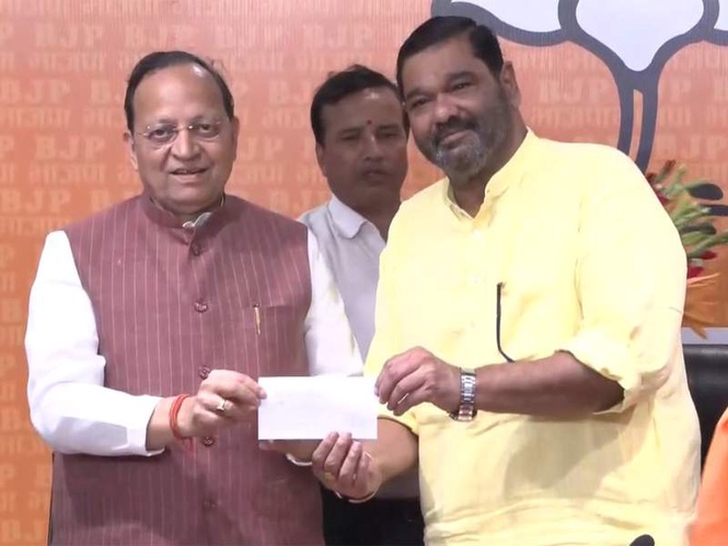 Image from: MP Debashish Samantaray joins BJP after resigning from BJD