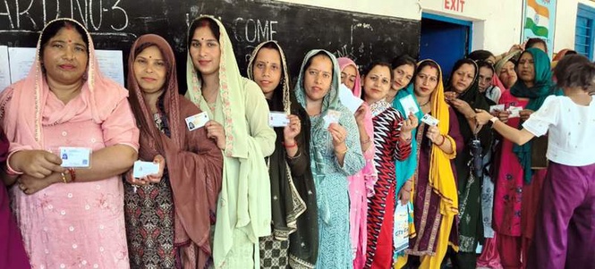 Image from: Over 75% voting in Kangra, 81% in Chamba