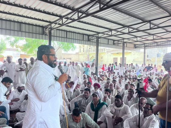 Image from: Sirsa farmers in Haryana call for June 3 protest at Ottu Head over flooding, waterlogging