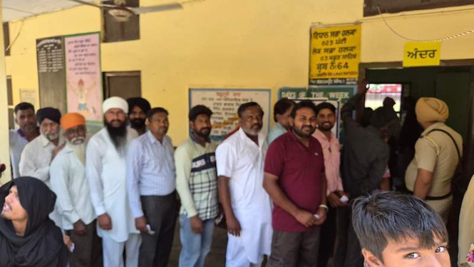 Image from: Ballot papers snatched, CCTVs damaged during Patti voting