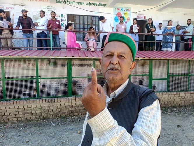 Image from: 78% polling marks first phase of Himachal Panchayat elections; Kullu tops with 84% turnout