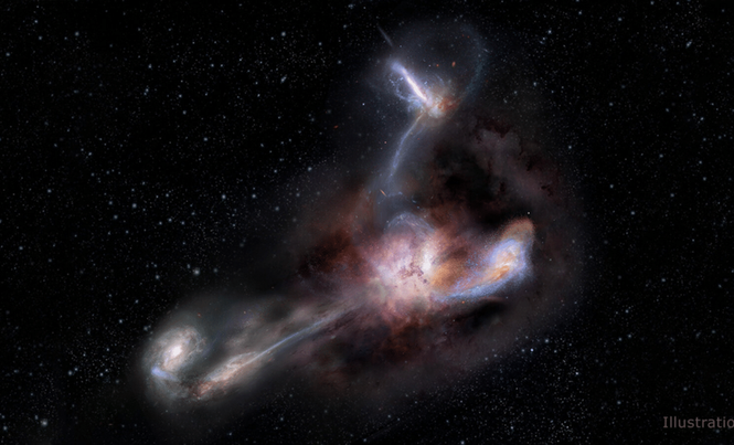 Image from: James Webb Detects Strange Dust Structure Around a 23-Billion-Solar-Mass Black Hole