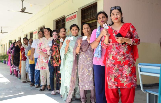 Image from: Civic polls log 66.67% turnout in Jalandhar district