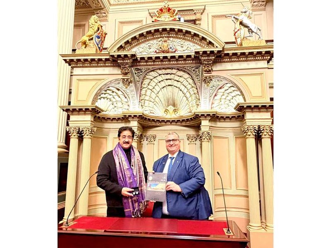Image from: Sandeep Marwah Was Honoured at Parliament of Victoria for Four Decades of Global Cultural Diplomacy