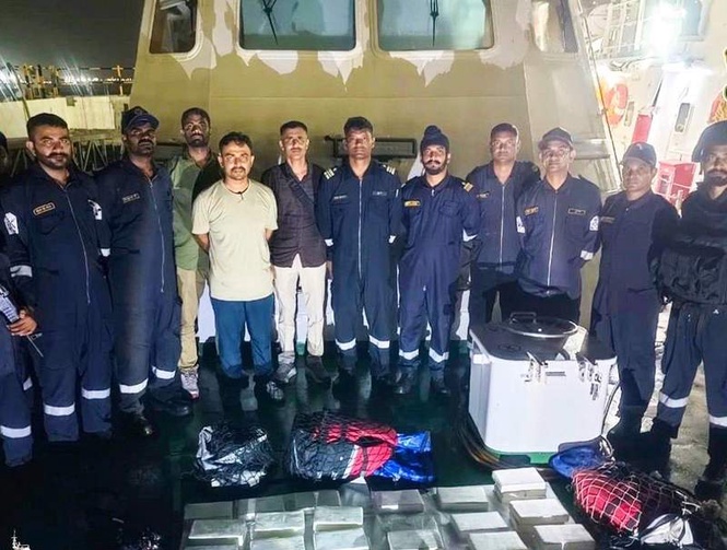Image from: Rs 1,150 crore cocaine seized from container vessel off Gujarat’s Mundra coast; probe on
