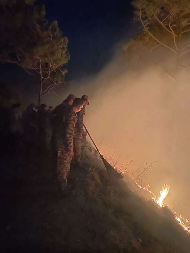 Image from: Army, IAF battle Kasauli inferno