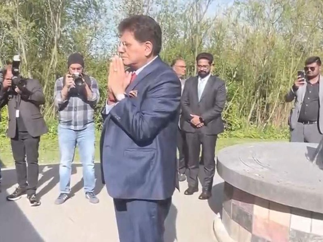 Image from: Piyush Goyal pays tribute to Kanishka bombing victims in Canada