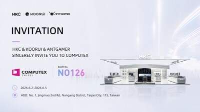 Image from: HKC Corporation Limited to Showcase World-First Display Technologies from HKC, ANTGAMER and KOORUI at COMPUTEX TAIPEI 2026