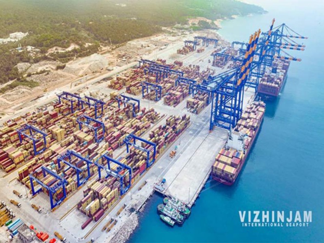 Image from: Vizhinjam International Seaport crosses 2 million TEUs in 18 months, fastest for any Indian Port