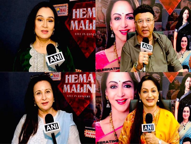 Image from: 'Still the Dream Girl': Anu Malik, Padmini Kolhapure, B-town stars pay tribute to Hema Malini's timeless legacy
