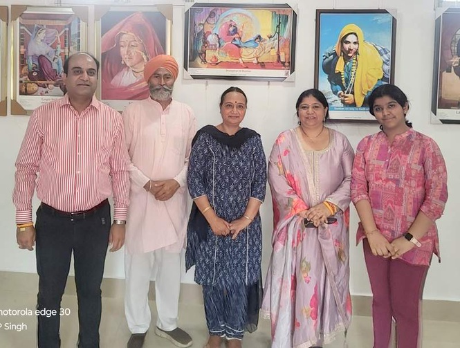 Image from: IAS officer appreciates preservation of Sobha Singh’s artistic legacy