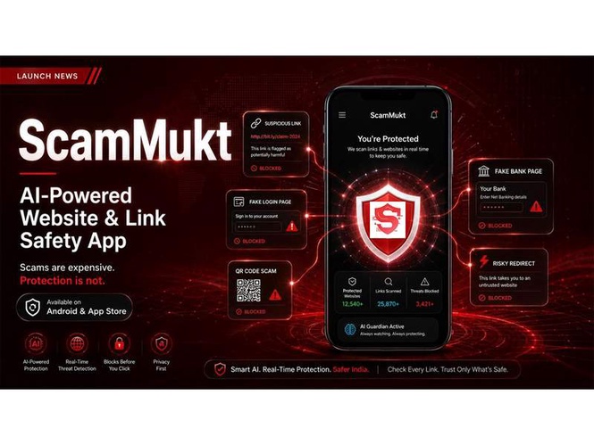 Image from: ScamMukt Launches India’s Dedicated AI Scam Protection App — Because Spotting a Scam Is Now a Basic Survival Skill for Every Indian
