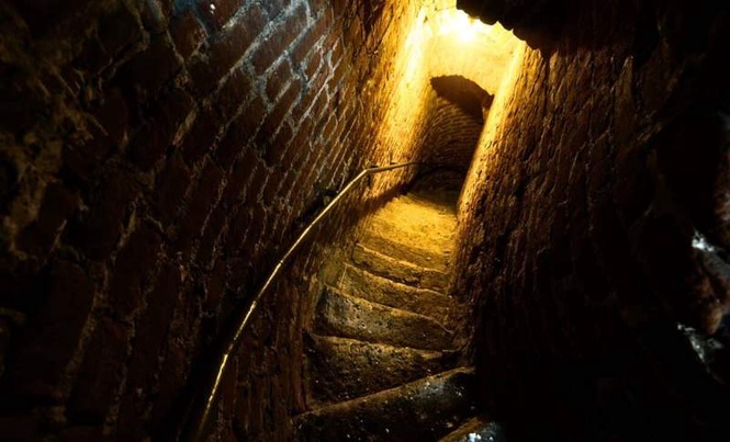 Image from: Archaeologists Followed a Forgotten Staircase in an Old Church and Found a 400-Year-Old Burial Vault Hidden Beneath the Floor