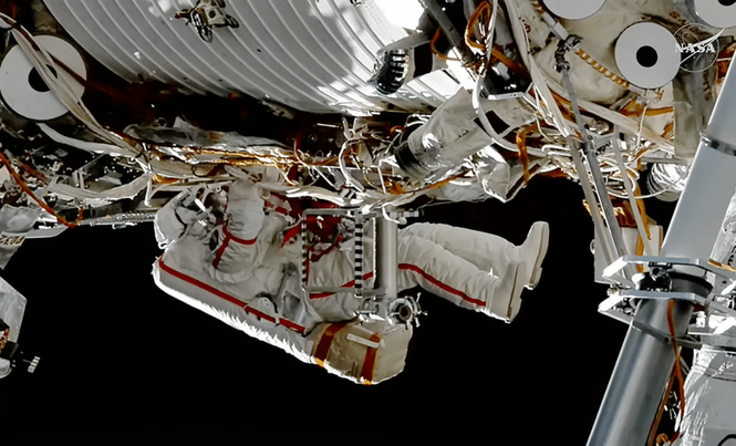 Image from: Roscosmos Cosmonauts Complete Critical Spacewalk To Advance Science On The ISS