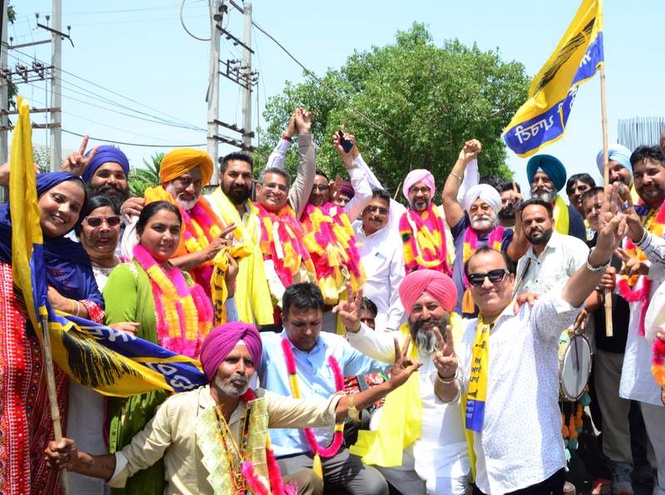 Image from: Aam Aadmi Party scores big in Punjab civic elections
