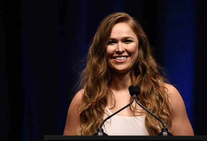 Image from: ‘Kinda cool’: Former WWE star Ronda Rousey floats the idea of opening a wrestling school