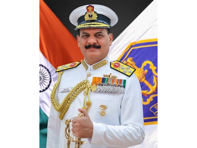 Image from: "Aircraft carriers remain central to maritime power projection": Navy Chief Admiral Dinesh Tripathi on third aircraft carrier