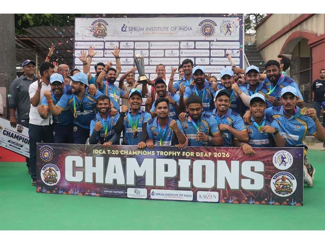 Image from: India B wins IDCA T20 Champions Trophy for Deaf 2026