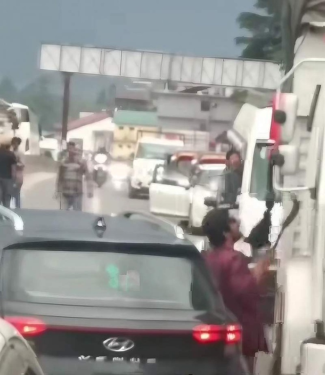Image from: Man booked for attacking truck driver in Manali road rage case