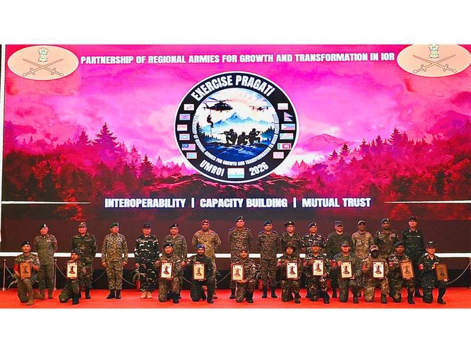 Image from: Multinational Exercise PRAGATI 2026 concludes in Meghalaya's Umroi
