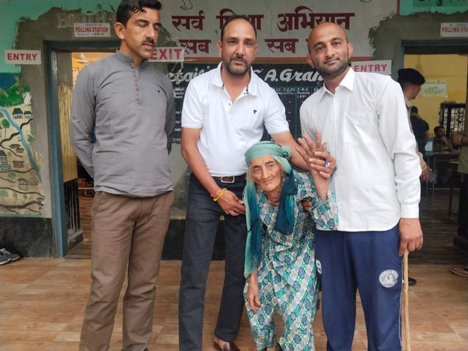Image from: Highest turnout marks final phase in Kangra, Chamba