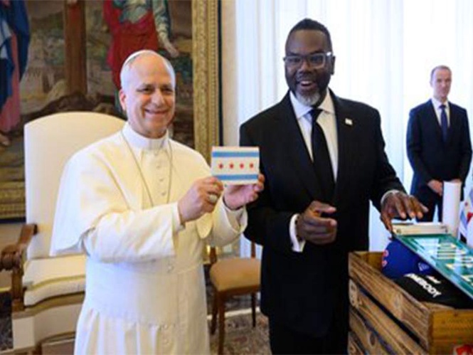 Image from: Trump lashes out at Pope Leo XIV over Vatican meeting with “useless” Chicago mayor