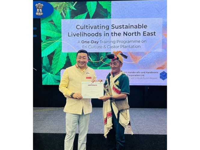 Image from: NEHHDC conducts one-day training programme on Sustainable Livelihood through Eri Culture & Castor Plantation