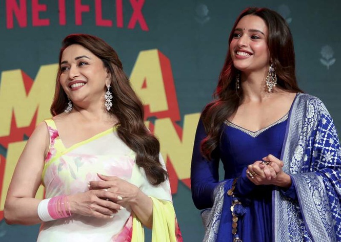 Image from: You cannot reduce her to a number on a scale: Madhuri defends Aishwarya against trolls