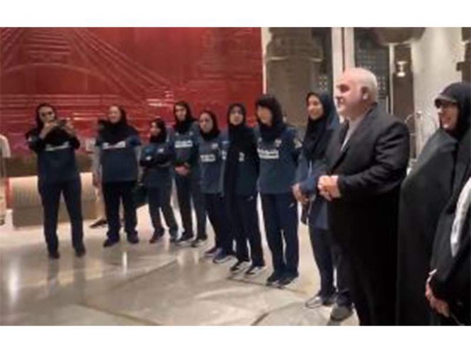 Image from: Iran Ambassador Mohammad Fathali meets country's women volleyball team after 2026 CAVA C'ship win