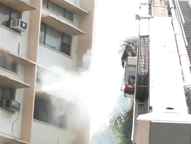 Image from: Fire breaks out on the second floor of Ministry of Education office in Delhi