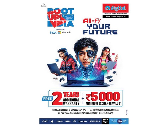 Image from: Reliance Digital is All Set to AI-fy India with the Boot Up 2026 Campaign