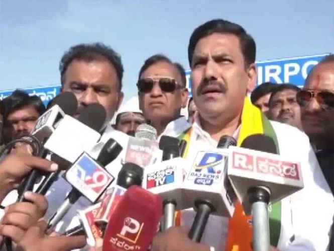 Image from: "No development work has been done": Karnataka BJP president BY Vijayendra slams Congress govt