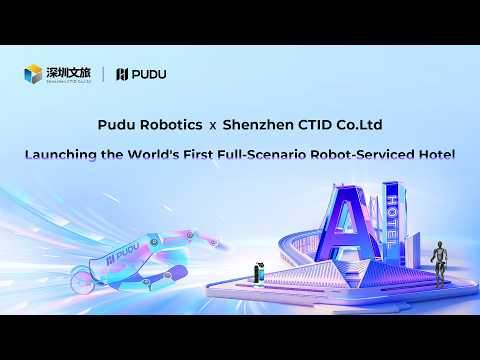 Image from: Pudu Robotics and Shenzhen CTID Co. Ltd Launch the World’s First Full-Scenario Robot-Serviced Hotel Project