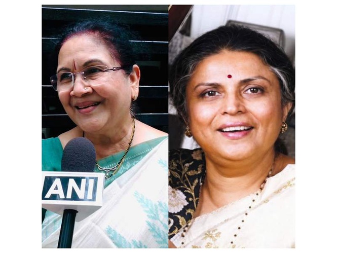 Image from: "Softness of nature, voice...":  Author Mangala Khadilkar remembers legendary singer Suman Kalyanpur