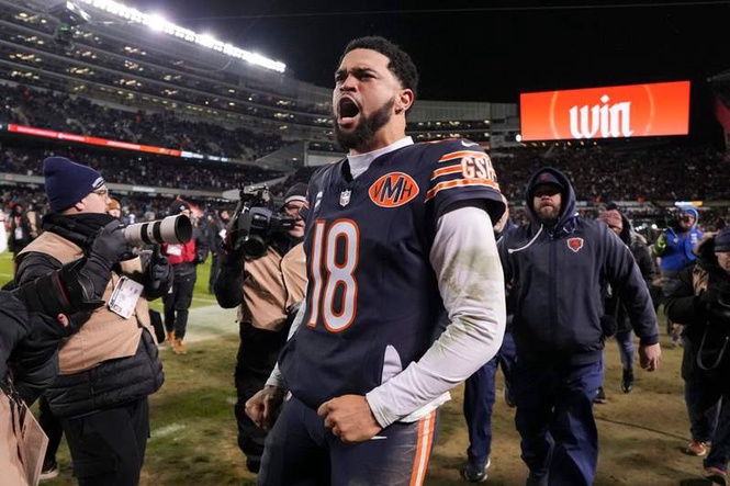 Image from: Jaw-dropping OTA shakeup puts Caleb Williams on a crash course for year 2 success