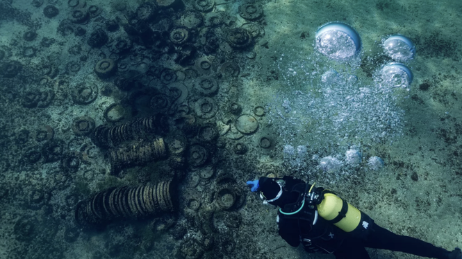 Image from: In Europe, an ancient Roman-era treasure discovered at the bottom of a famous 150-metre-deep lake
