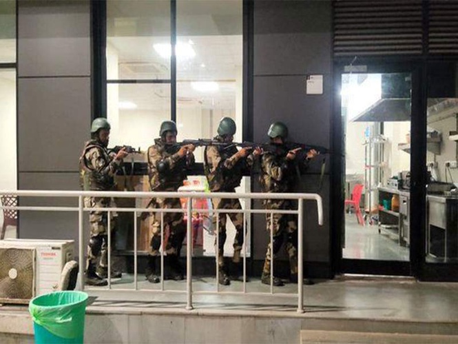 Image from: CISF conducts odd hour mock drill at Navi Mumbai Airport to tackle simulated Armed Attack