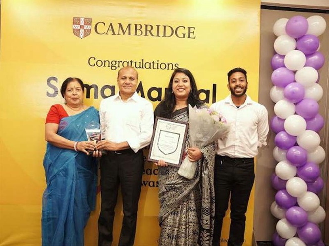 Image from: India Teacher Wins 2026 Global Cambridge Dedicated Teacher Award