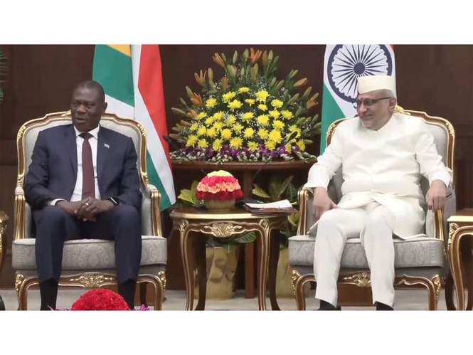 Image from: S.African Deputy President Mashatile meets Vice President CP Radhakrishnan
