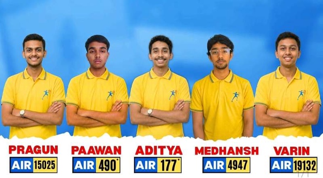 Image from: Minerva students shine in JEE; 5 secure spots at IITs, 75 at NITs