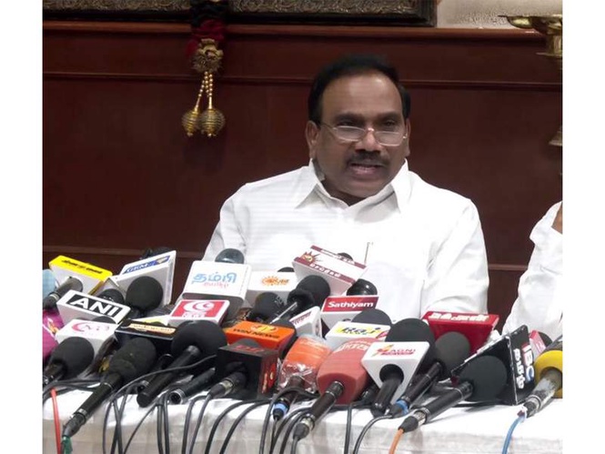 Image from: "Vijay is running reckless and directionless government": DMK's A Raja